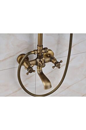 Banyo Bataryası Duş Seti Antik Sepetli Model Yeni Ürün 5 Yıl Garantili