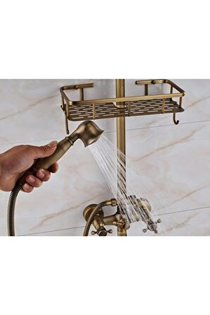 Banyo Bataryası Duş Seti Antik Sepetli Model Yeni Ürün 5 Yıl Garantili