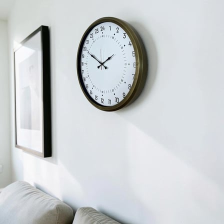 Eskitme 24 Saat Göstergeli Özel Tasarım Duvar Saati iegxx