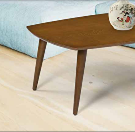Bengi orta sehpa OSM OVAL Model Kayın Torna retro Ayak Parlak Ceviz Tabla İtinalı paket ve kargo Kutu da sevk