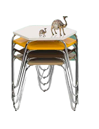 Bengi Zigon OSM PETEK Model Metal Nikelaj V Ayak ÇOK RENKLİ Tabla El Yapım