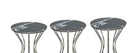 Bengi Brc KUM SAATİ ZİGON SİYAH MERMER Model Metal Çelik PLATİN Renk Kaplama El Yapım