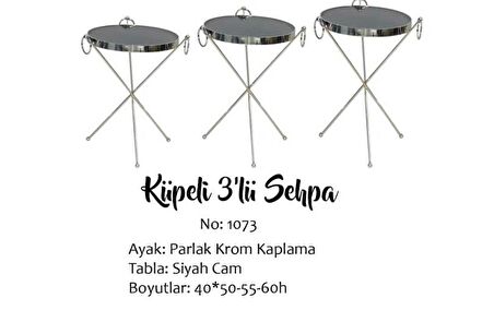 Zigon Brc Küpe Model Sehpa Metal Bakır roza renk X ayak Kırılmaz cam tabla El Yapım