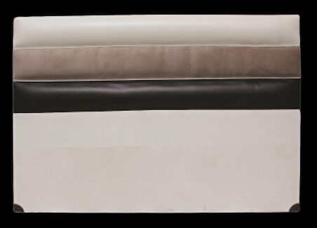 Başlık ALC PARİS Model 90 cm SUNİ DERİ Kumaş Modern Kapitone KREM KAHVERENK Renk El Yapımı