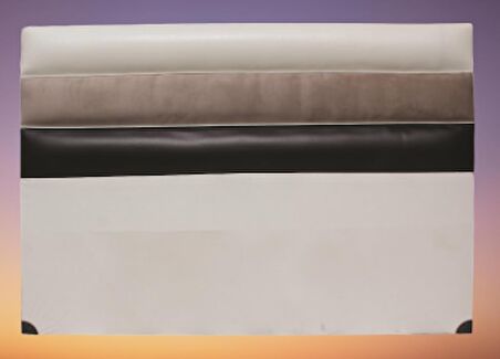 Başlık ALC PARİS Model 150 cm SUNİ DERİ Kumaş Modern Kapitone KREM KAHVERENK Renk El Yapımı