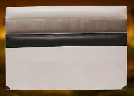 Başlık ALC PARİS Model 150 cm SUNİ DERİ Kumaş Modern Kapitone KREM KAHVERENK Renk El Yapımı