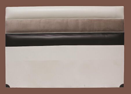 Başlık ALC PARİS Model 150 cm SUNİ DERİ Kumaş Modern Kapitone KREM KAHVERENK Renk El Yapımı