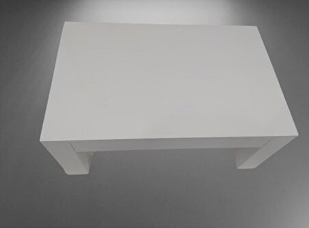 Bengi Orta Sehpa KÜT  Model Ahşap Kutu KÜT Ayak MDF PARLAK BEYAZ Tabla Kutuda sevk El Yapım