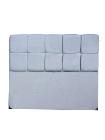 Bengi Başlık ALC BURCU Model 120cm Baby Face Kumaş Modern Kapitone SUNİ DERİ BEYAZ Renk El Yapımı