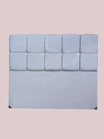 Bengi Başlık ALC BURCU Model 120cm Baby Face Kumaş Modern Kapitone SUNİ DERİ BEYAZ Renk El Yapımı