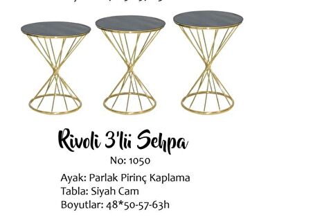 Bengi Zigon Brc RİVOLİ model Siyah Kırılmaz cam Metal Transmisyon Çelik Gold kaplama El Yapım