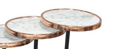 Bengi Brc OLİMPİK Zigon Siyah Mermer Desen Metal transmisyon Çelik ROSE Renk Kaplama El Yapımı