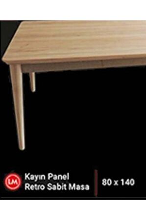 Bengi Masa RETRO Kayın Ahşap Model Panel Tabla ve Torna Ayak HAM Masa Kutuda sevk El Yapım