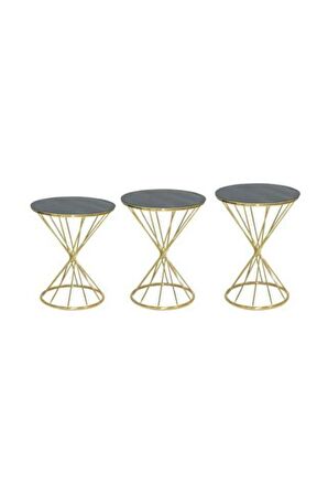 Brc 18511 RİVOL Zigon Model Metal transmisyon Gold Renk Düz Siyah temper El Yapım