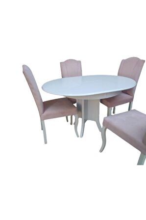Bengi Masa BABA KUTU AYAK-Giydirme Model Sandalye Kayın torna Aslan iskelet Parlak Beyaz Tabla Açılı 90cm