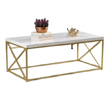 Bengi Orta Sehpa Seti Ogem 105 Model Metal Transmisyon çelik Gold RENK Kaplama KUTUDA SEVK El Yapım