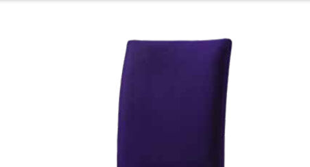 Sandalye 19815 Zus077  Model Mor Renk Ort Yumuşak Oturum CEVİZ Küt Ayak El Yapım