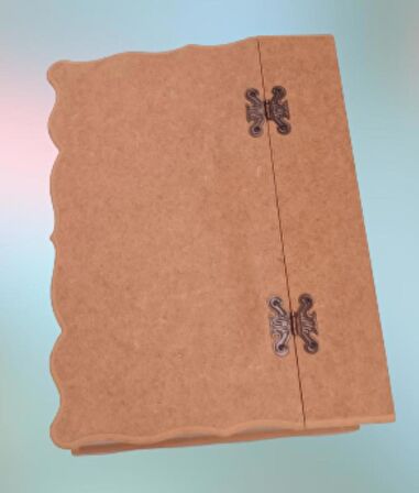 Hobi Dekoratif Model Bölmeli Çay Kutusu HAM  Ahşap  MDF El Yapımı