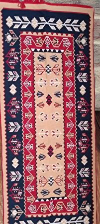 Kilim Antik 80-200 Otantik Model Nature Boya Çift Taraflı El yapımı