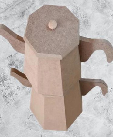 Hobi Adn Dekoratif Çaydanlık CNC Kesim Ahşap MDF HAM MODEL El Yapım