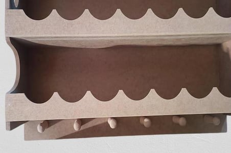 Hobi ADN Dekoratif Rafterek Dolap CNC Kesim Ahşap MDF HAM MODEL El Yapım