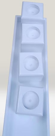 Hobi ADN Dekoratif Mumluk Ahşap MDF Parlak Beyaz MODEL  El Yapım