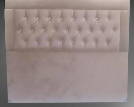 1448bng90308Başlık DK Çift Kişilik 140 lık Tay Tüyü Kumaş Kapitoneli Sütlü Kahve Renk ElYapım