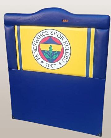 Başlık DK Tek Kişilik 90'lık Taraftar FENERBAHÇE Suni Deri Mavi Kumaş El Yapım