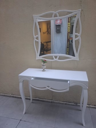 Dresuar 90544 CNC Çökertme Model Windows Ayna Lake Beyaz Tabla Kayn Aslan Ayak