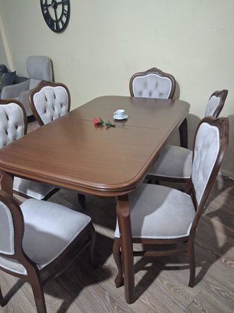 Masa Sandalye 90646 Muz Model Retro Kayın Muz Açılır Parlak Ceviz Klasik Sandalye