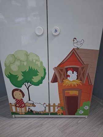 Dolap Kuzu 90648 İki Kapaklı Dijital Baskı  Sınıf Suntalam Demonte 