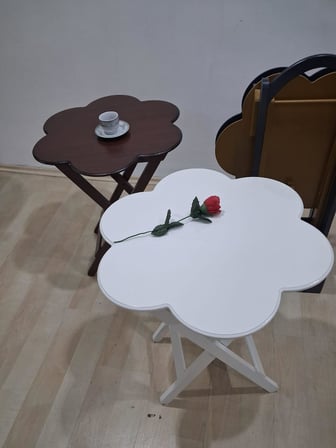 Zigon Çanta Papatya 90650  Dörtlü  Model Ahşap MDF Parlak 4  Renk Uyumu El Yapım