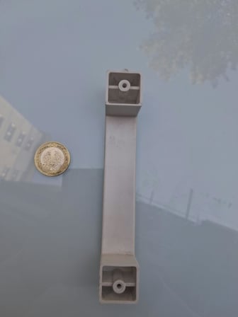 Kulp Beyaz 128 mm 90752 Yatık 8 Adet Sert Plastik Mobilya Çekmece Dolap  Kulpları