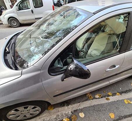 Peugeot 207 2006-2012 Batman Yarasa Ayna Kapağı Piano Black ABS Plastik