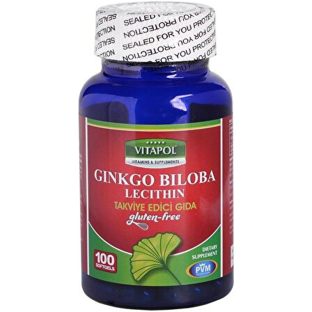 Vitapol Ginkgo Biloba Lecithin 100 Softgel