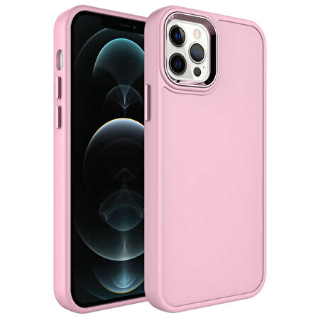 Gpack Apple iPhone 14 Pro Max Kılıf Botox Mat Silikon Renkli Parlak Tuşlu