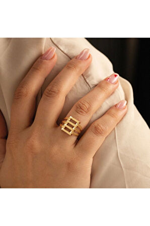 14 Ayar 4 Sıra Kaburga Altın Yüzük