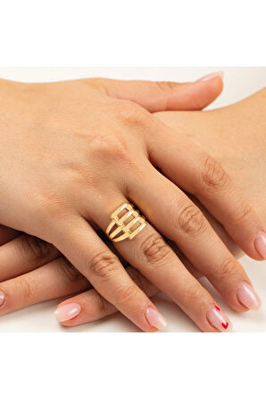 14 Ayar 4 Sıra Kaburga Altın Yüzük