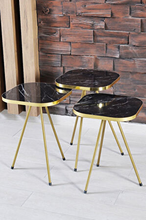 Zigon Sehpa 34*34 Altın Bendir