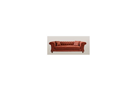 Koltuk Zus311 CHESTER Model 90485 Kanepe Ahşap Kayın Ayak Modern Sofa El Yapım