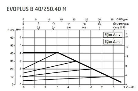 DAB Evoplus B 40/250.40 (250 mm) Frekans Konvertörlü Flanşlı Sirkülasyon Pompası DN40 4 mss 9 m³/h