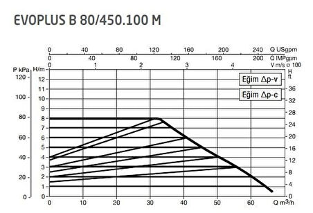 DAB Evoplus B 100/450.100 (450 mm) Frekans Konvertörlü Flanşlı Sirkülasyon Pompası DN100 10 mss 72 m³/h