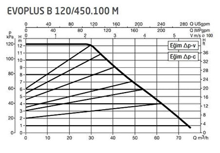 DAB Evoplus B 120/450.100 (450 mm) Frekans Konvertörlü Flanşlı Sirkülasyon Pompası DN100 12 mss 75 m³/h