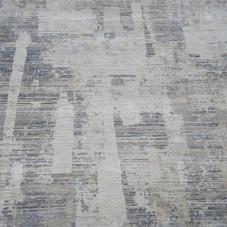 Otantik Modern Eskitme Saçaklı Dokuma Salon Halısı Krem Gri Antrasit 200x290 cm