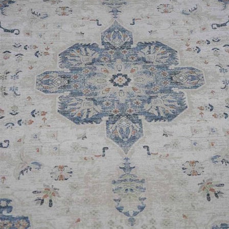 Otantik Madalyon Desenli Eskitme Dokuma Salon Halısı Saçaklı 200x290 cm