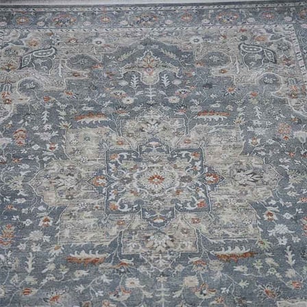Otantik Madalyon Desenli Vintage Dokuma Salon Halısı Saçaklı 200x290 cm