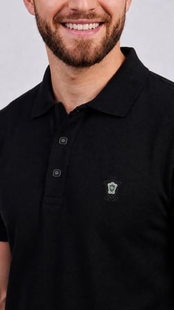 Regular Fit Polo Yaka Düz Pamuklu Erkek Kısa Kol Tişört