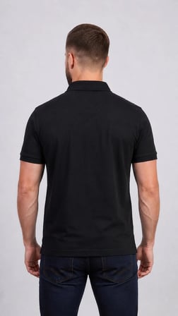 Regular Fit Polo Yaka Düz Pamuklu Erkek Kısa Kol Tişört