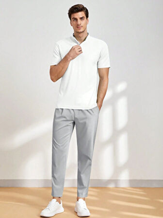 Erkek Pantolon Beli Lastikli Jogger Pantolon Cepli Fit Pantolon ERKEK-JOGGER