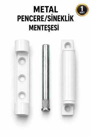 Metal Pvc Pencere Sineklik Menteşesi – Dayanıklı Gövde Pimli Menteşe Seti - 1 ADET
